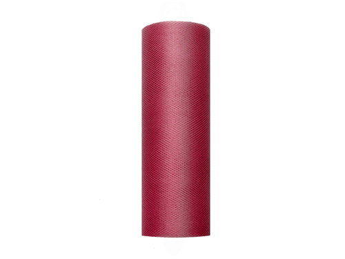 Maroon tul simplu - 15 cm x 9 metri - 1 buc.
