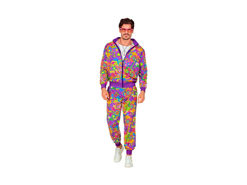 Costum de petrecere - copii cu flori neon pentru Hippie (trening)
