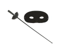 Set spadasin Zorro negru - 2 elemente
