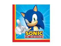 Șervețele aniversare Sonic - 33 cm - 20 buc.