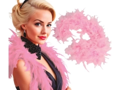 Boa pană - roz - 180 cm