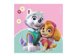 Șervețele aniversare Psi Patrol Skye și Everest - 33 cm - 20 buc.