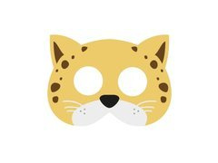 Mască din pâslă Cheetah - 1 buc.