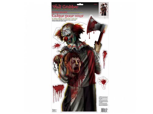 Decor de perete clovn pentru Halloween - 5 el.