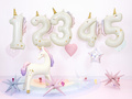 Balon de folie Unicorn numărul 1 - 93 cm - 1 buc.