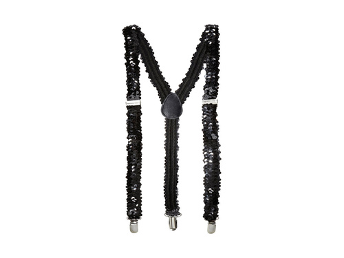 Bretele negre cu paiete