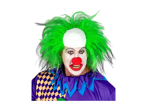 Coafură de clovn cu păr verde