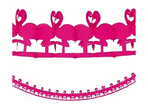 Ghirlandă Flamingo roz - 300 cm - 1 buc.