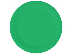 Farfurii de hârtie verzi - 18 cm - 6 buc.