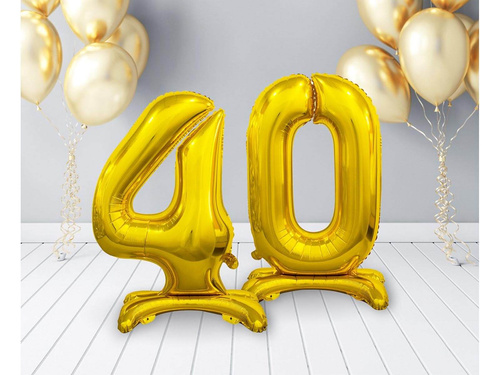 Set de baloane din folie 40 aur - 74 cm