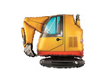 Balon din folie Excavator - 75 cm - 1 buc.