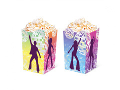 Cutii de popcorn Retro Disco - 6 buc.