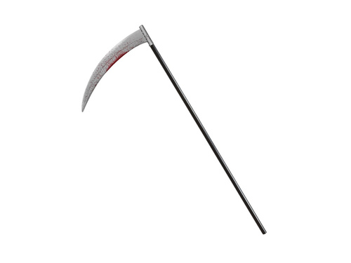 Coasă de plastic pătată de sânge - 107 cm