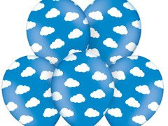 Baloane aniversare Clouds - 30 cm - 50 buc.