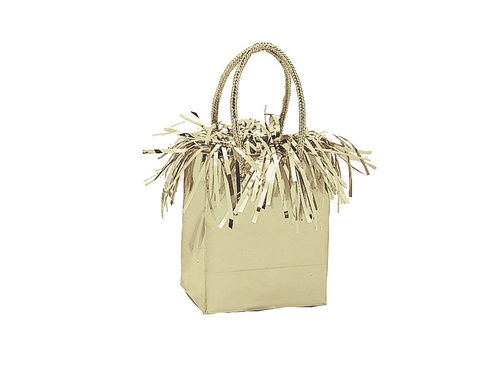 Greutate balon umplut cu heliu Mini pungă cadou aur - 178g.