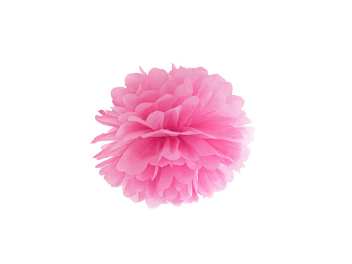 Decorațiuni florale suspendate pom pom - roz - 35 cm - 1 buc.