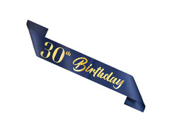 Eșarfă 30 de ani albastru marin - 1 buc.