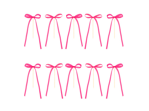 Cake Cupcake Picks - fuchsia - 10 buc.