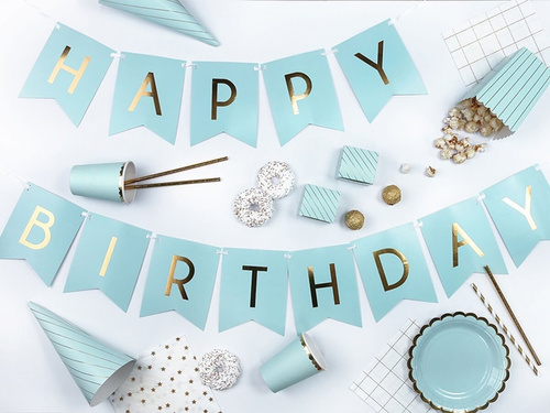 Cutii de popcorn cu dungi aurii - 6 buc.