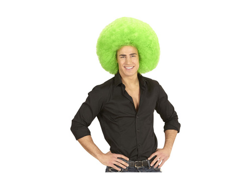 Peruca afro verde de calitate mare