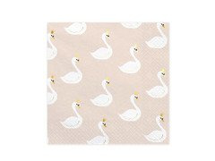 Șervețele aniversare Beautiful Swan - Ballerina - 33 cm - 20 buc.