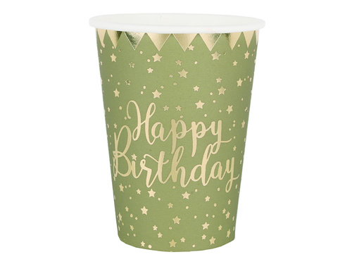 Cupe de măsline Happy Birthday - 270 ml - 10 buc.