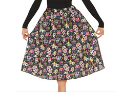 Fustă mexicană cu craniu