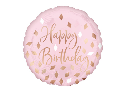 Balon de folie Happy Birthday cu imprimare de confetti - cm - 1 buc.