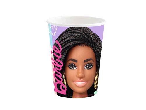 Cupe aniversare Barbie - 250 ml - 8 buc.