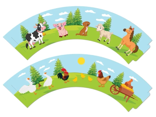 Cupe pentru prăjituri agricole - 6 buc.