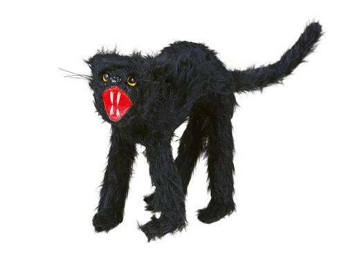 Pisică neagră de Halloween - 30 cm - 1 buc.