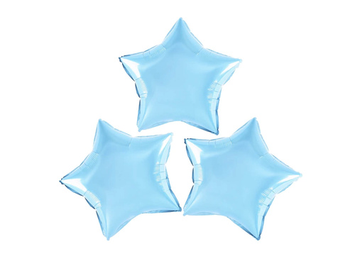 Baloane din folie Blue Star - 23 cm - 3 buc.
