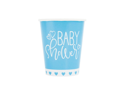 Baby Shower cupe albastre - 266 ml - 8 buc.