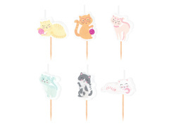 Lumânări Pussycat - 6 buc.