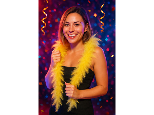 Boa pană - galben - 180 cm