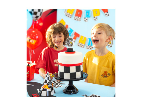 Număr lumânare Racing - 6 - 7 cm - 1 buc.