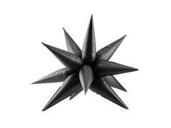 Balon folie 3D cu stea neagră - 95 cm - 1 buc.