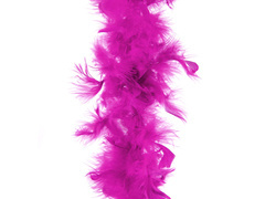 Boa z piór - ciemnoróżowe - 190 cm