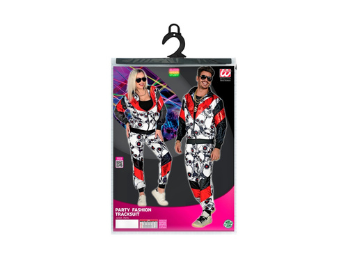 Costum craniu negru și roșu