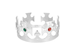 Coroană de rege reglabilă - argint - 1 buc.
