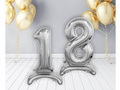 Set de baloane din folie 18 argint - 74 cm