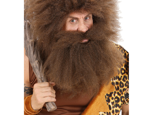 Barbă cu mustață maro - 1 buc.