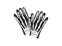 Mănuși de schelet - pentru copii