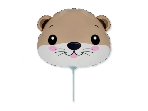 Balon din folie cu băț de vidră - 36 cm - 1 buc.