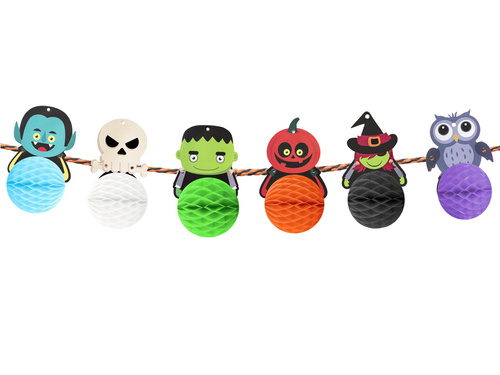 Ghirlandă rozetă Halloween - 300 cm - 1 buc.