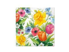 Șervețele cu flori de primăvară - 33 cm - 20 buc.