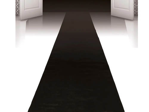 Covor negru decorativ - 4,5 m - 1 buc.