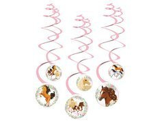 Decor agățat Cai frumoși - 6 buc.