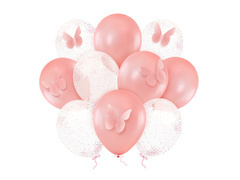 Baloane din latex Fluturi - 30 cm - 10 buc.