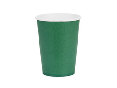Pahare de hârtie verzi - 250 ml - 6 buc.
